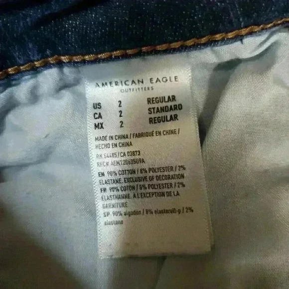 American Eagle Super High-rise Jegging Next Level Stretch Womens Sz 2 - Picture 6 of 10